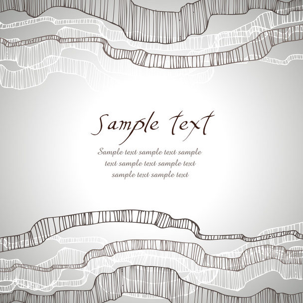 Background with abstract line ornament - Vector, Imagen