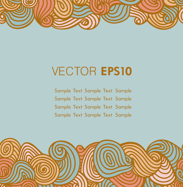 Wavy pattern and place for your text - Vecteur, image