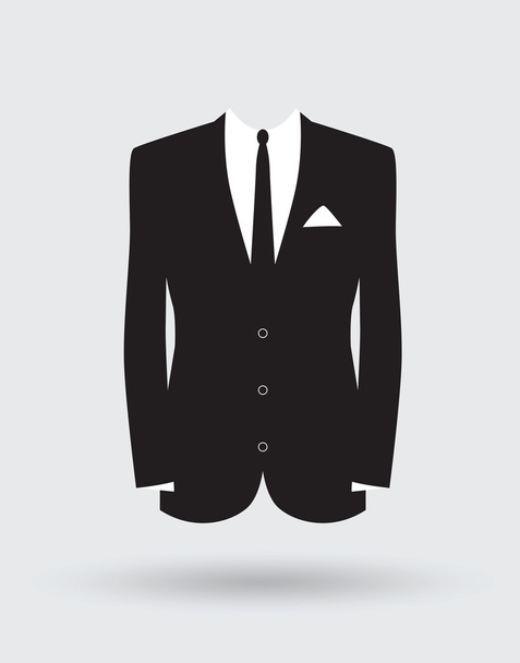 Grooms suit jacket outfit - Vector, Image