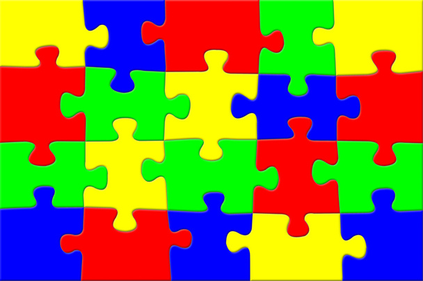 színes puzzle háttér - Fotó, kép