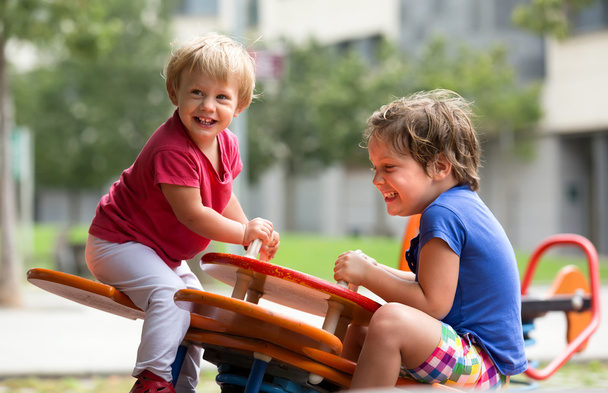 Children having fun at playground - Zdjęcie, obraz
