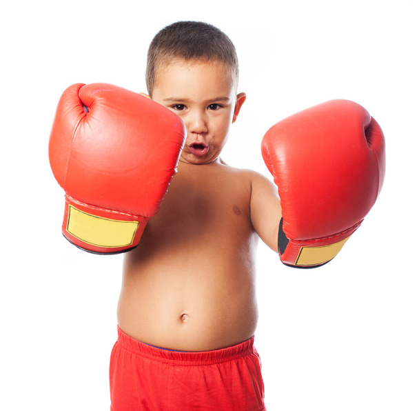 Junge trägt Boxerhandschuhe - Foto, Bild