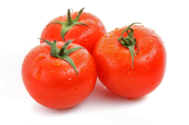 Red tomato vegetables isolated on white background - Photo, image