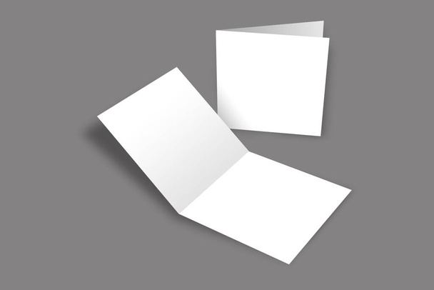 tarjetas de felicitación sobre fondo gris - Foto, imagen