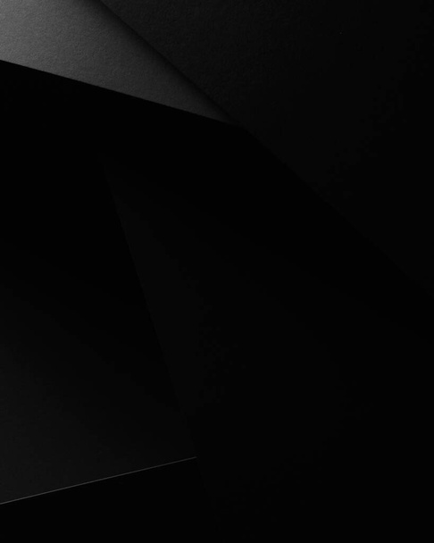 Líneas geométricas negras textura abstracta fondo - Foto, Imagen