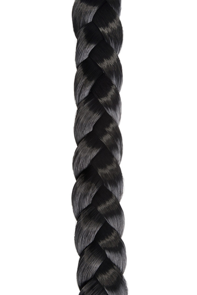 uzun siyah saçları örgü - Fotoğraf, Görsel
