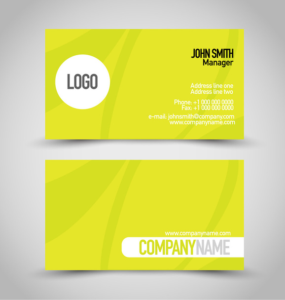 Business card design set template for company corporate style. - Vector, imagen