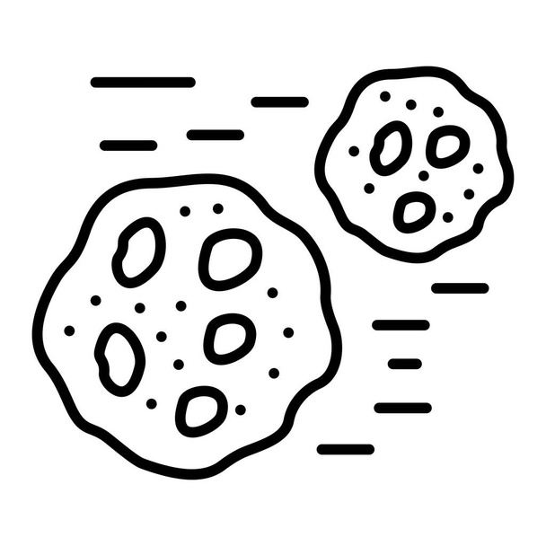 Asteroids vector icon. Can be used for printing, mobile and web applications. - Vector, imagen