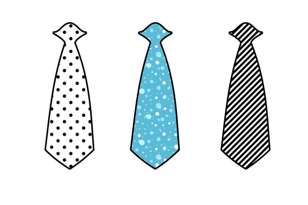 Neckties isolated on a white background - illustration design  - Fotó, kép
