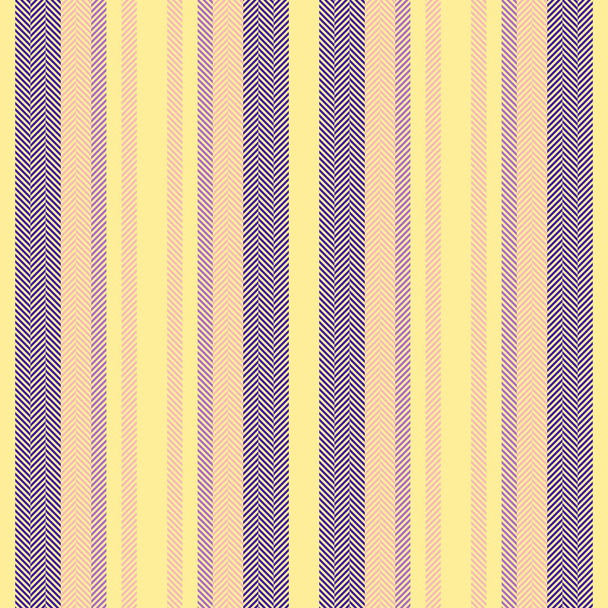 Texture motif textile de lignes tissu vectoriel avec un fond vertical bande sans couture dans des couleurs jaunes et claires. - Vecteur, image