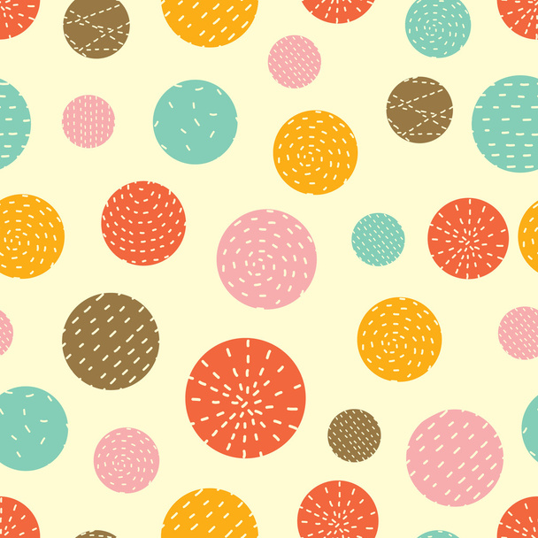 Cartoon polka dots achtergrond - Vector, afbeelding
