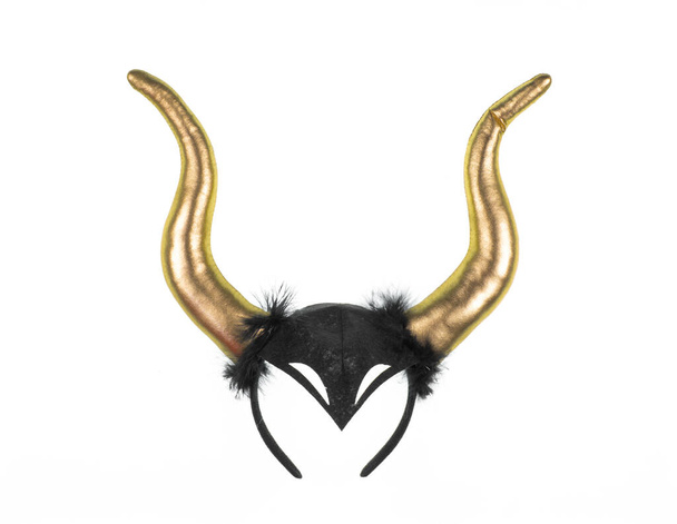 halloween headband with horns isolated on white background - Foto, Imagen