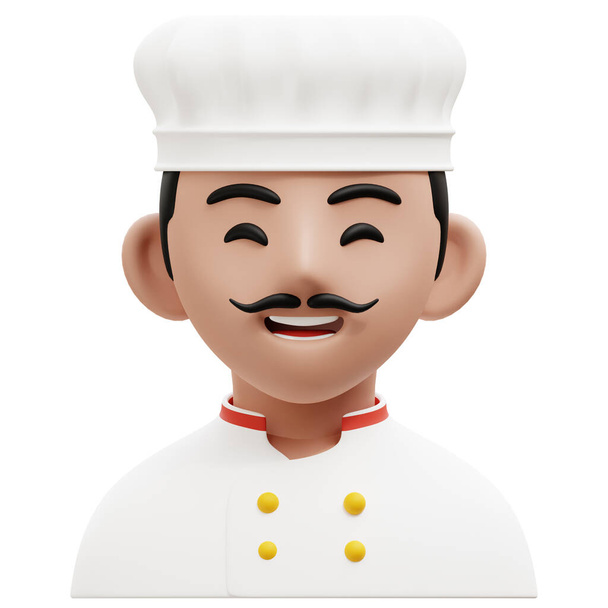Chef 3D Profissão Avatares Ilustrações - Foto, Imagem