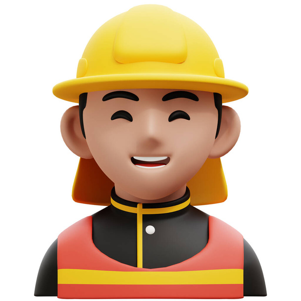 Пожежний 3D Професія Аватари Ілюстрації - Фото, зображення