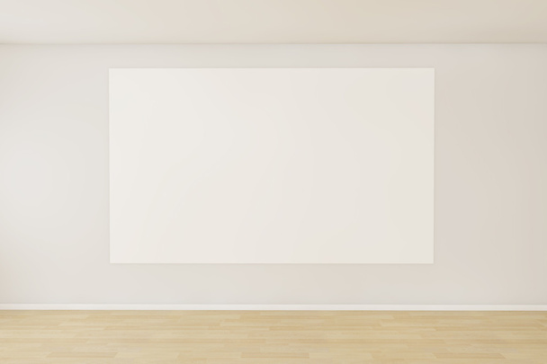 Empty room with a blank canvas - Photo, Image