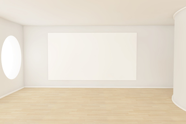 Chambre vide avec une toile vierge
 - Photo, image