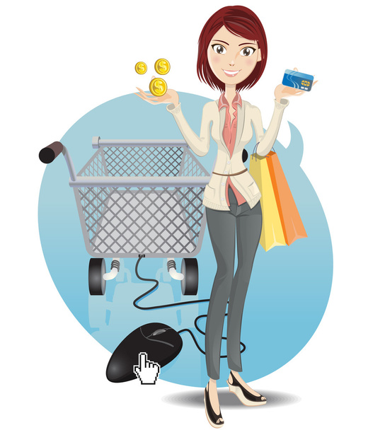 Online Shopping - Vector, Image