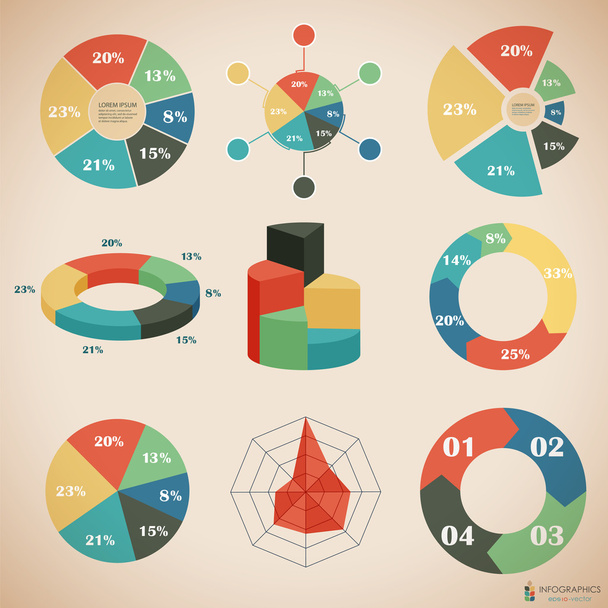 chart infographics - Vector, Image