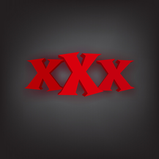 Xxx hete - Vector, afbeelding