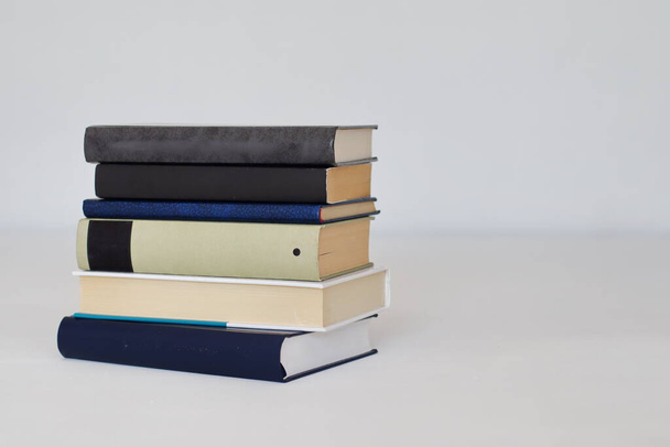 stack of books on white background - Фото, изображение
