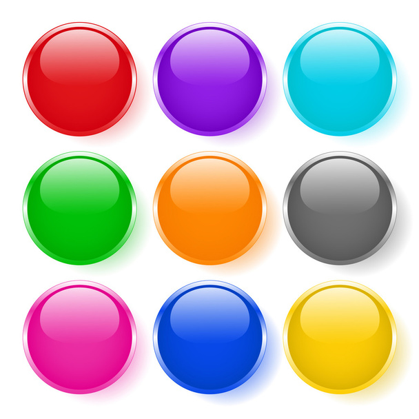 Color set of buttons - 写真・画像