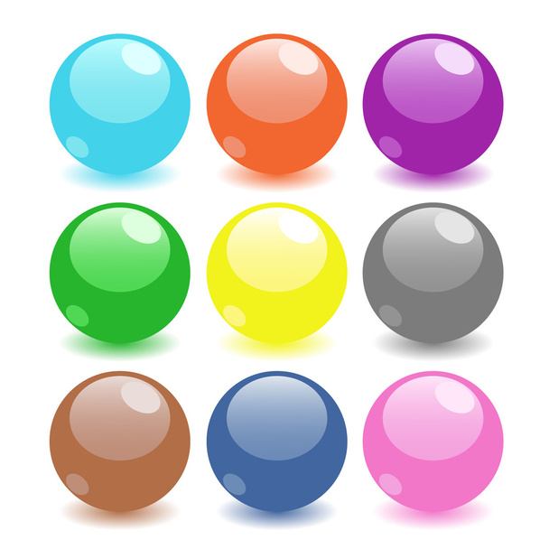 Set of colored spheres - Foto, Imagen