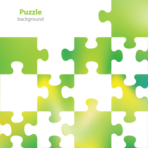 abstrakter Puzzle-Hintergrund - Visitenkarte - leerer Hintergrund - Vektor, Bild