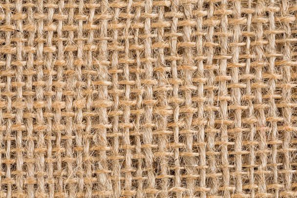 background made of old sackcloth - close up image - Фото, изображение