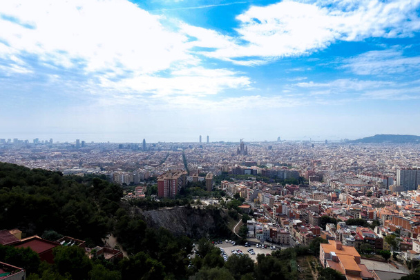 antenni näkymä Barcelonaan, Katalonia, Espanja - Valokuva, kuva