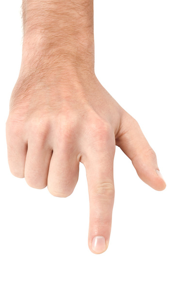 Männlicher Zeigefinger - Foto, Bild
