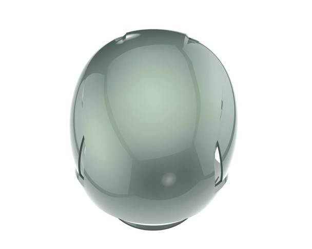 白い背景に分離されたフットボール用ヘルメット - 写真・画像