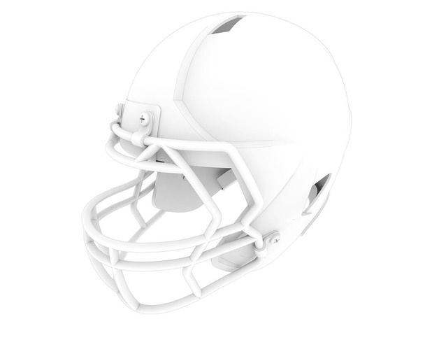 Voetbal helm geïsoleerd op witte achtergrond - Foto, afbeelding