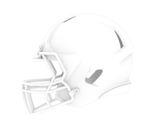 Jalkapallo kypärä eristetty valkoisella taustalla
 - Valokuva, kuva