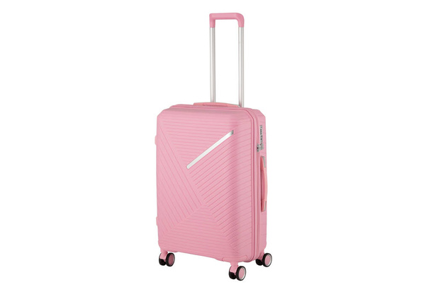 valigia rosa isolata su sfondo bianco
 - Foto, immagini