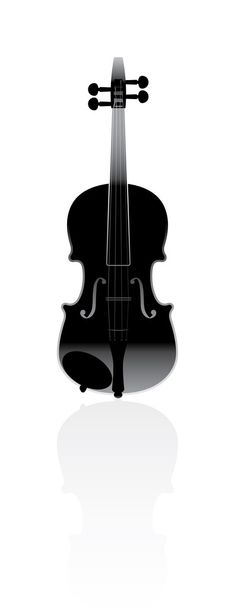 violin on a white background - Vecteur, image