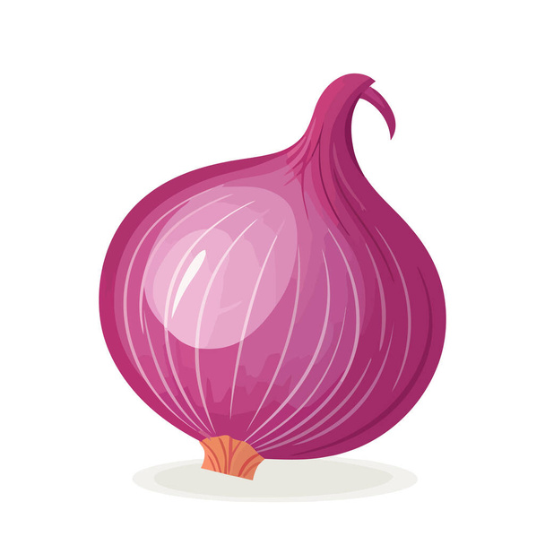 Onion icon. Onion image isolated. Onion sign in flat design. Vector illustration - Vector, Image