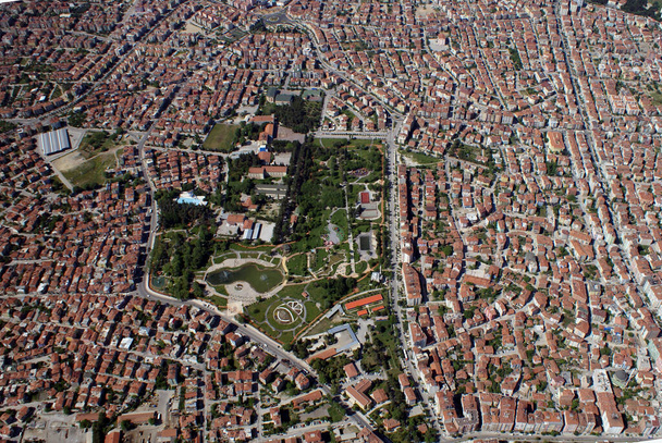 aerial view of buildings in the city center       - Φωτογραφία, εικόνα