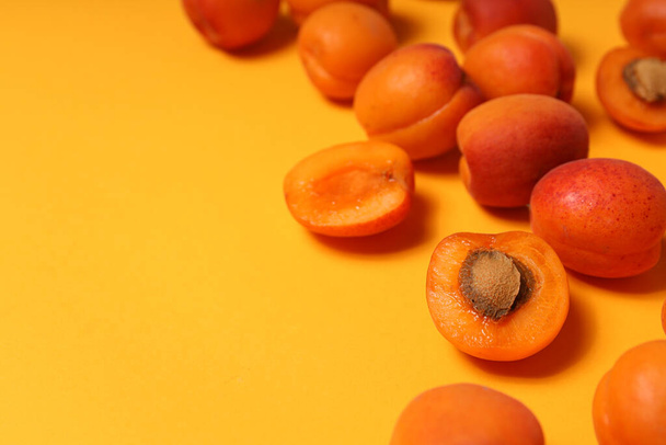 Composition with apricot, concept of tasty and fresh fruit - Photo, Image