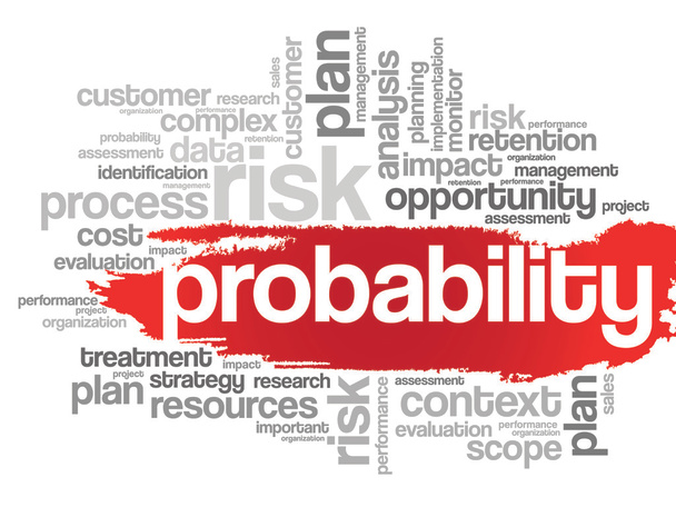 Probability word cloud - Vector, Image