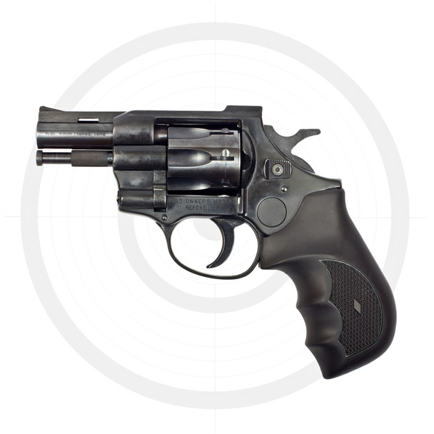 revolver noir pistolet et cible
 - Photo, image