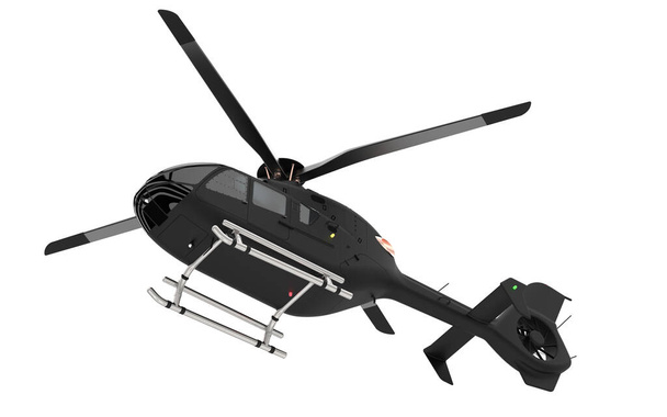 Современный вертолет на белом фоне - Фото, изображение