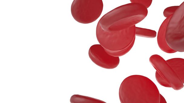 czerwone krwinki na białym - Zdjęcie, obraz