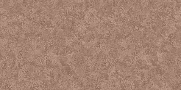 Naadloze faux gips, spons schilderen fresco, limewash, beton of cement geïnspireerd rustieke accent muur achtergrond textuur. Abstract geschilderd stucwerk behang patroon, neutrale aardse warme taupe bruin - Foto, afbeelding