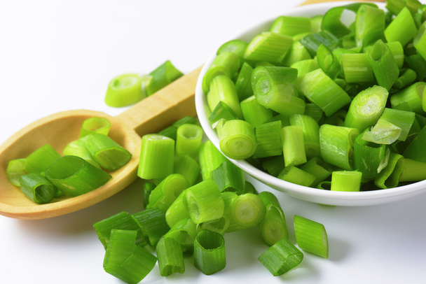 Chopped spring onions - Photo, Image