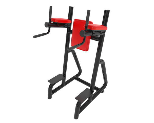 3D Illustration des römischen Stuhls, Fitnessgeräte - Foto, Bild