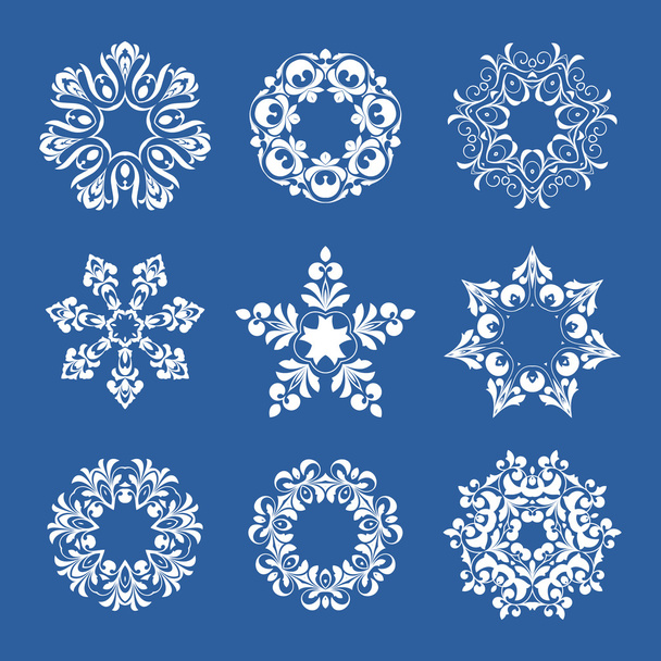 Set of snowflakes - Вектор, зображення