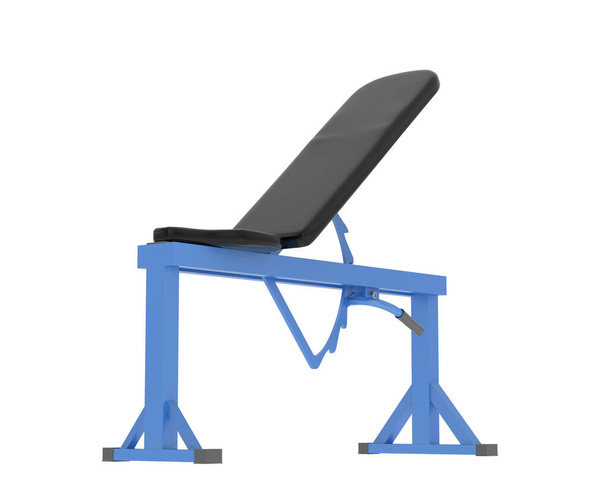 Beyaz arka planda jimnastik masası. 3D görüntüleme. Görüntü - Fotoğraf, Görsel