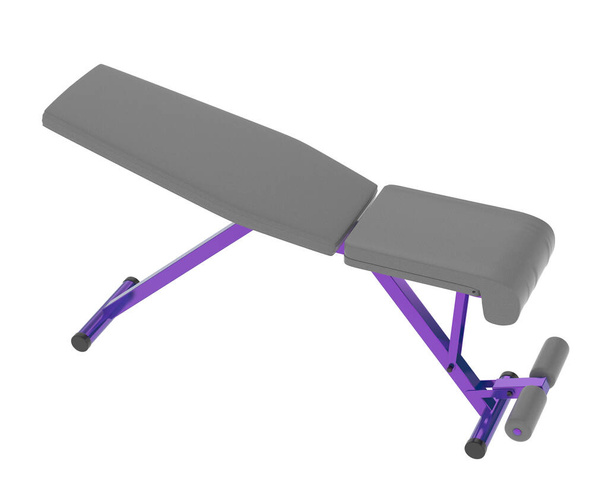 Beyaz arka planda jimnastik masası. 3D görüntüleme. Görüntü - Fotoğraf, Görsel