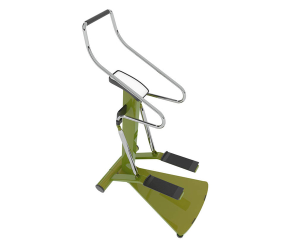 Rower treningowy odizolowany na tle. Renderowanie 3D. Ilustracja - Zdjęcie, obraz