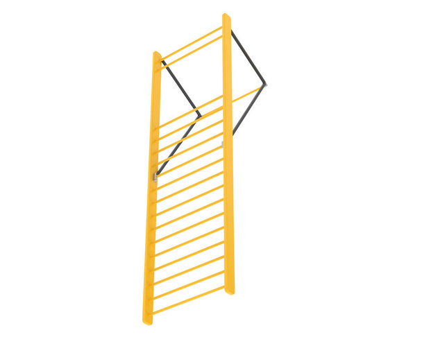 Gymnastiek Wall Bars Ladder. 3d weergave illustratie - Foto, afbeelding